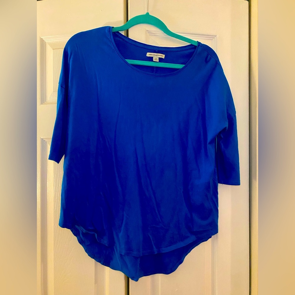 American Eagle- Women’s Bright Blue Blouse- Relaxed Fit- Size Small